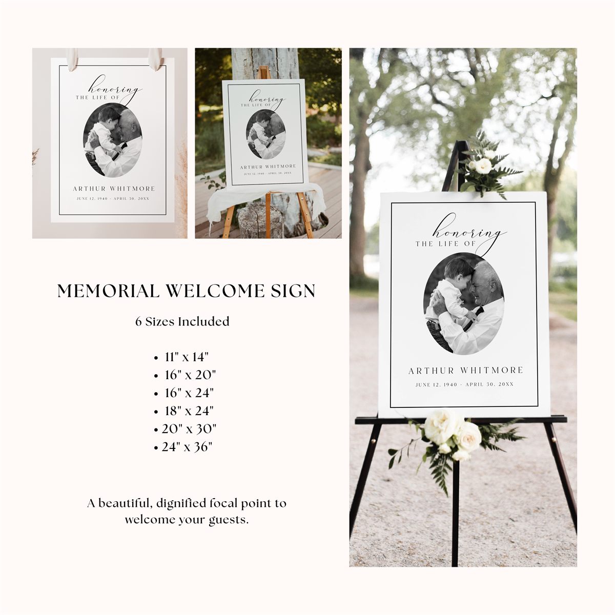 Editable Funeral Bundle — main preview